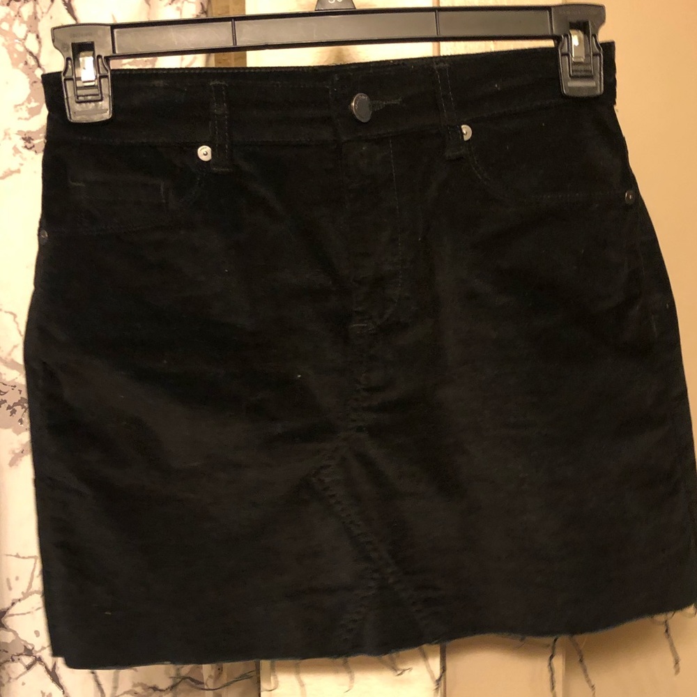 Black Blank NYC Jean Skirt